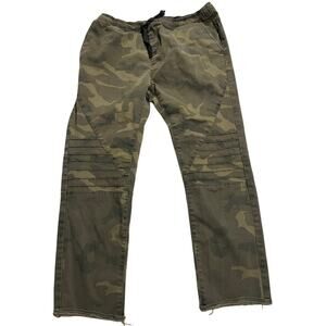 Phat Farm Women's Olive Camo Straight-Leg Pants